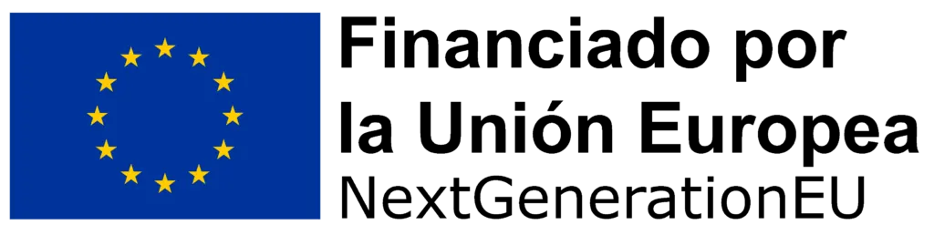 Logo de financiación de la Unión Europea NextGenerationEU con bandera europea