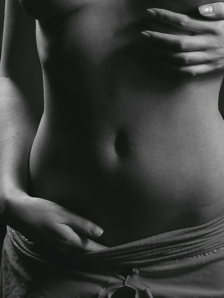Abdomen de una mujer